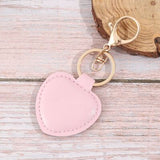 PU Leather Heart Alloy Key Chain
