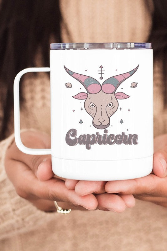 Capricorn Astrological Sign Travel Coffee Cup