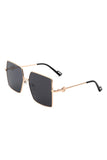 Square Oversize Flat Top Large Fashion Sunglasses