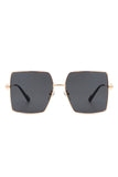 Square Oversize Flat Top Large Fashion Sunglasses