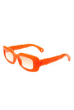 Narrow Retro Slim Square Fashion Sunglasses