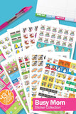 Busy Mom Planner Sticker Set 432-Count Assorted