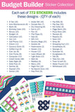 Budgeting Sticker Set - 8 sheets/set, 772-Count