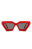 Retro Square Chunky Cat Eye Fashion Sunglasses