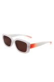 Rectangle Retro Flat Top Square Sunglasses