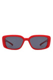 Rectangle Retro Flat Top Square Sunglasses