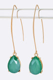 Euro Wire Teardrop Earrings