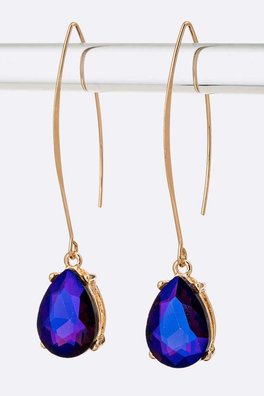 Euro Wire Teardrop Earrings