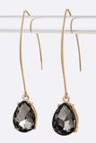 Euro Wire Teardrop Earrings