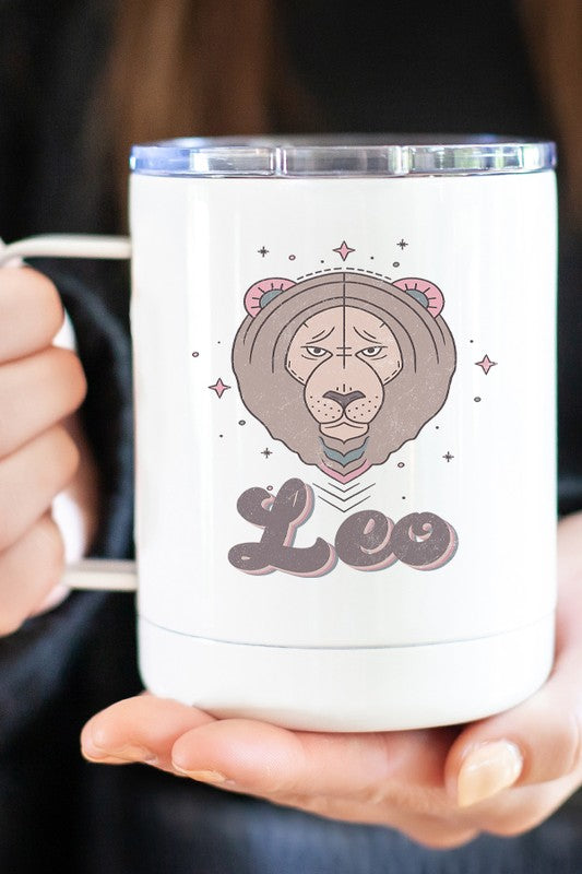Leo Astrological Sign Coffee Travel Cup