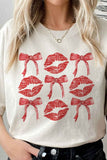 RED RIBBON VALENTINES GRAPHIC TEE