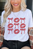 RED RIBBON VALENTINES GRAPHIC TEE