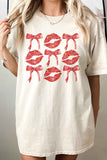 RED RIBBON VALENTINES OVERSIZED TEE