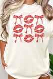 RED RIBBON VALENTINES OVERSIZED TEE