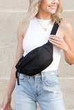 Marisa Nylon Crescent Sling Belt Bum Fanny Bag