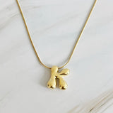 Balloon Letter Initial Necklace