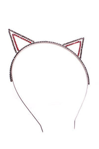 RHINESTONED CAT EARS