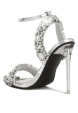 Blingy Diamante Embellished Stiletto Sandals
