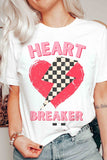 CHECKERED LIGHTNING HEARTBREAKER Graphic T-Shirt