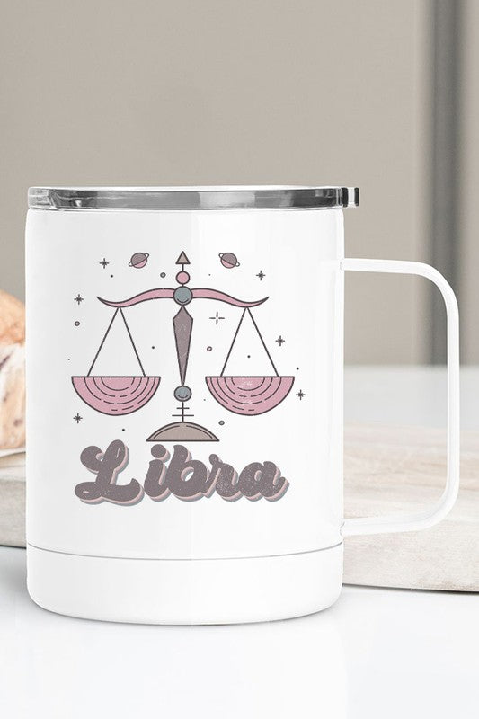 Libra Astrological Sign Coffee Travel Cup