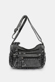 Adjustable Strap Denim Crossbody Bag