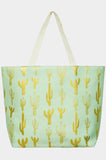 Cactus Foil Beach Bag