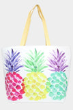 Colorful Pineapple Tote Bag