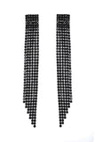 Multi Lines Dangling Rhinestone Earrings