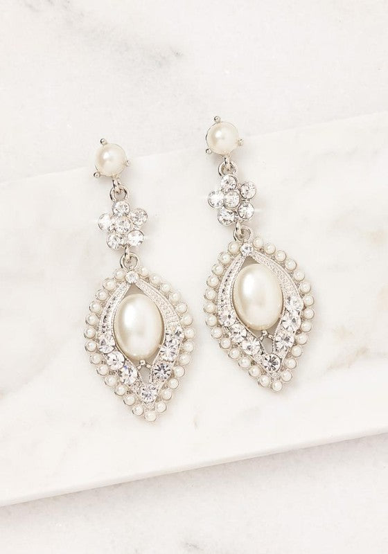 Pearl Ascent Drop Earrings