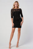 Bustier Lined Lace Top BodyCon Dress