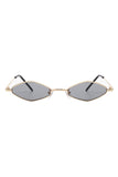 Slim Narrow Diamond Hexagonal Fashion Sunglasses