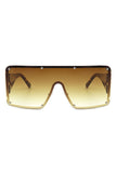 Oversize Square Large Flat Top Fashion Sunglasses
