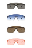 Futuristic Retro Rimless Square Fashion Sunglasses