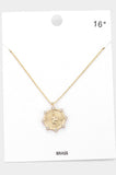 Rhinestone Embellished Brass Metal Snake Necklace - MeriMeriShop