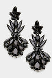Marquise Floral Crystal Evening Earrings - MeriMeriShop