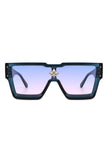 Square Oversize Retro Modern Fashion Sunglasses