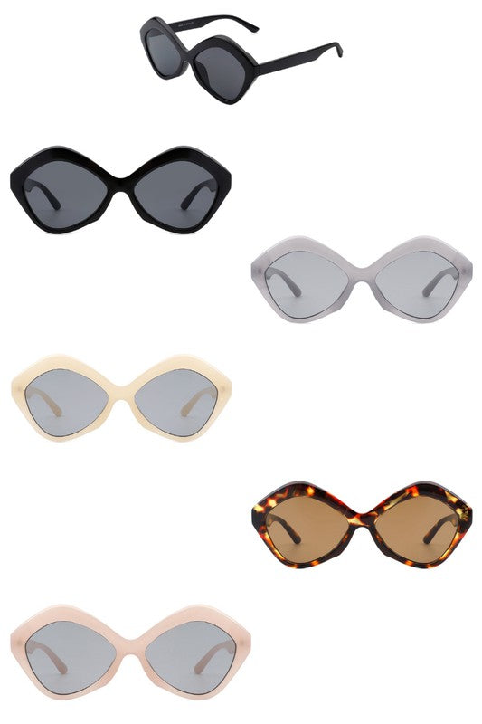Women Geometric Fashion Cat Eye Sunglasses