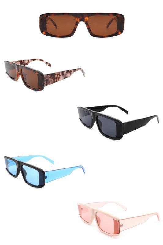 Rectangle Retro Tinted Fashion Sunglasses