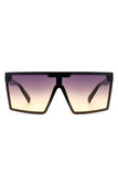 Oversize Square Flat Top Fashion Women Sunglasses