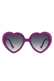 Playful Mod Clout Heart Shape Fashion Sunglasses