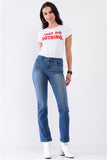 High Waisted Skinny Boot Recycled Jeans