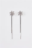 Snowflake Tassel Drop Earrings