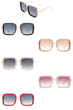 Classic Square Retro Tinted Fashion Sunglasses