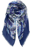 Solid Paisley Abstract Print Scarf