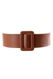 Rectangle Calm PU Leather Belt