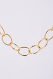 Chain bracelet and necklace set   gold