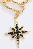 Star and Moon Rhinestone Alloy Necklace