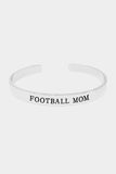 Football Mom Gold Dipped Cuff Bracelet