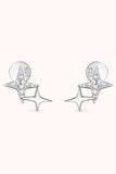 Moissanite 925 Sterling Silver Star Shape Earrings