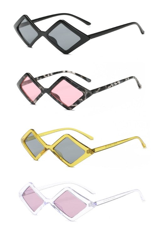 Women Diamond Shape Fashion Sunglasses
